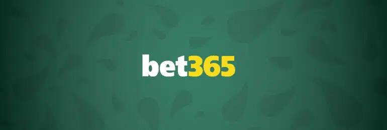 Bet365 logo em caracteres brancos e amarelos sobre fundo verde