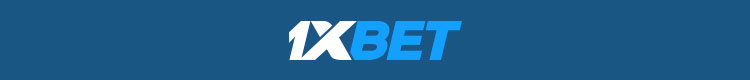 1XBET logo: caracteres brancos e azul-claros sobre fundo azul-escuro.