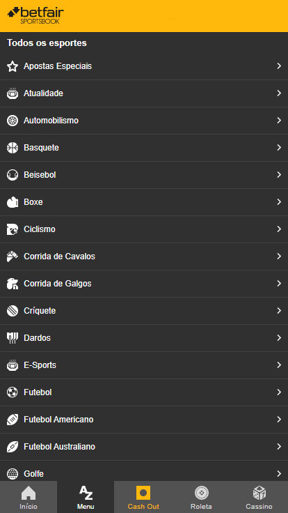 Betfair plataforma de aposta