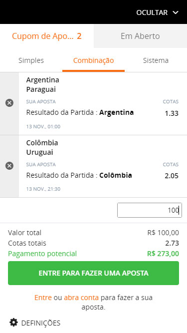Aposta Combinada