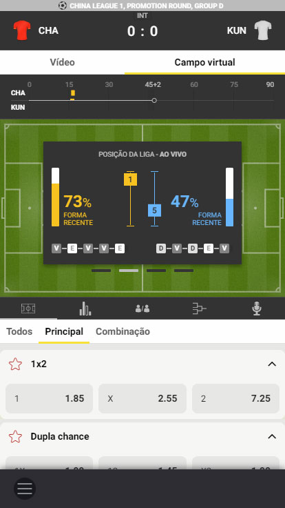 Apostas ao Vivo