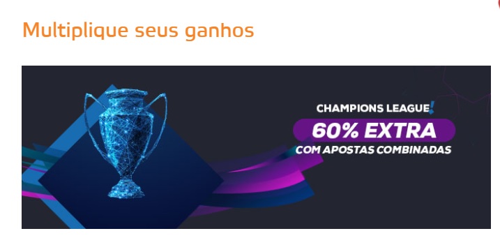 Bônus Liga dos Campeões - Betmotion