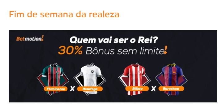 Betmotion Brasil - Bônus de 30% sem limite