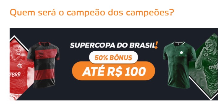 Betmotion Brasil bônus Supercopa do Brasil 2021