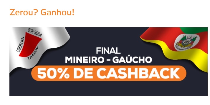 Betmotion Brasil - cashback finais do Campeonato Mineiro e Campeonato Gaúcho