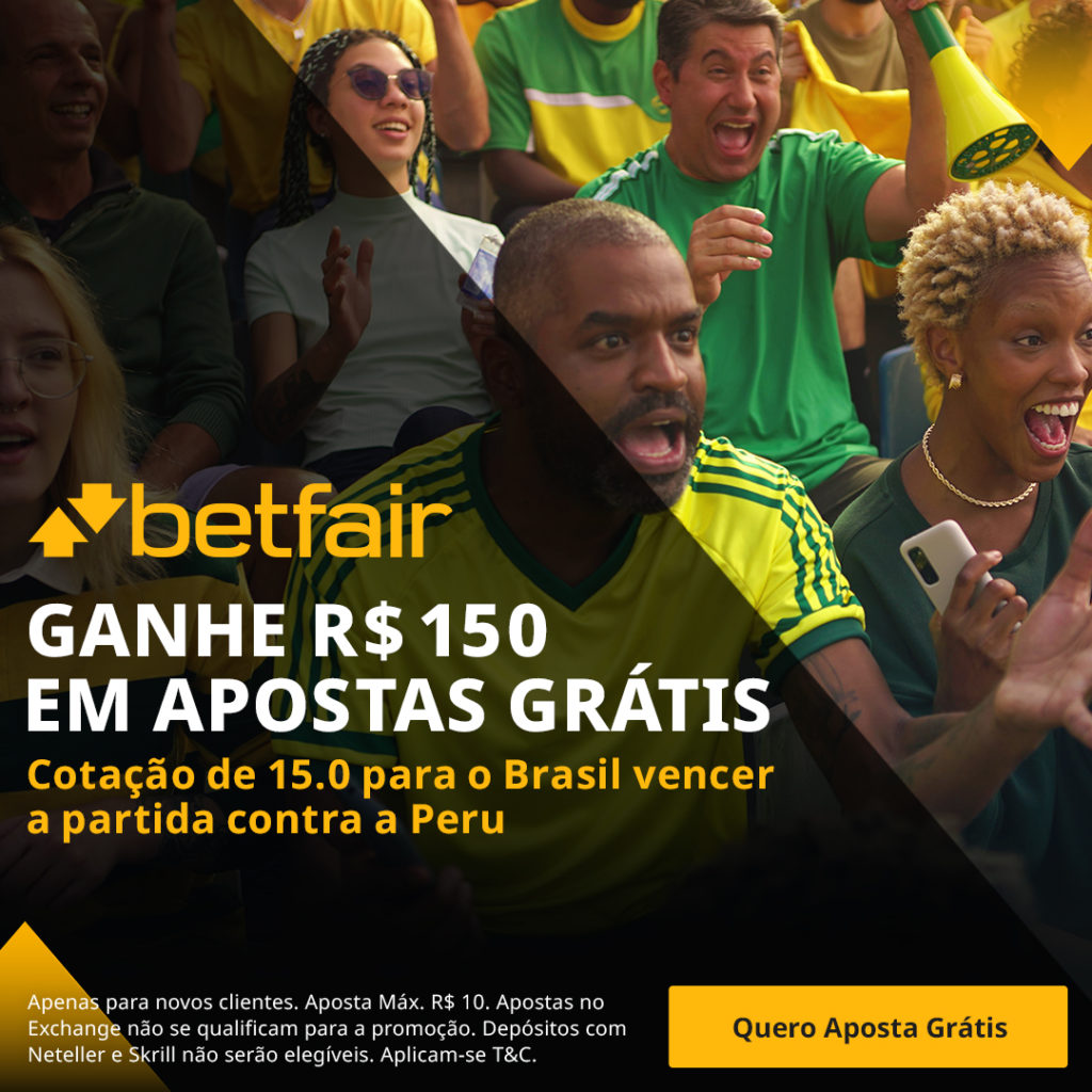 Promoção Betfair Brasil x Peru