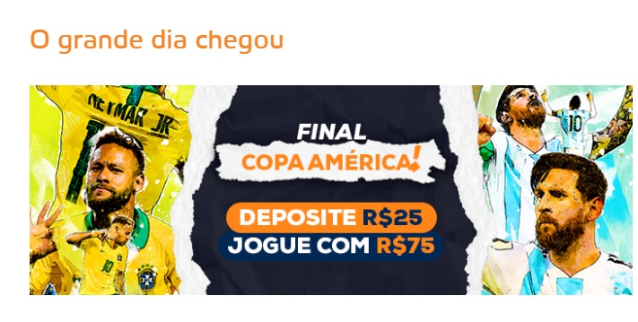 Betmotion Brasil - bônus final Copa América 2021