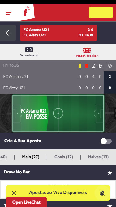 Funbet apostas ao vivo
