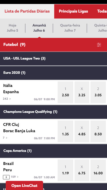 Plataforma de apostas da Funbet