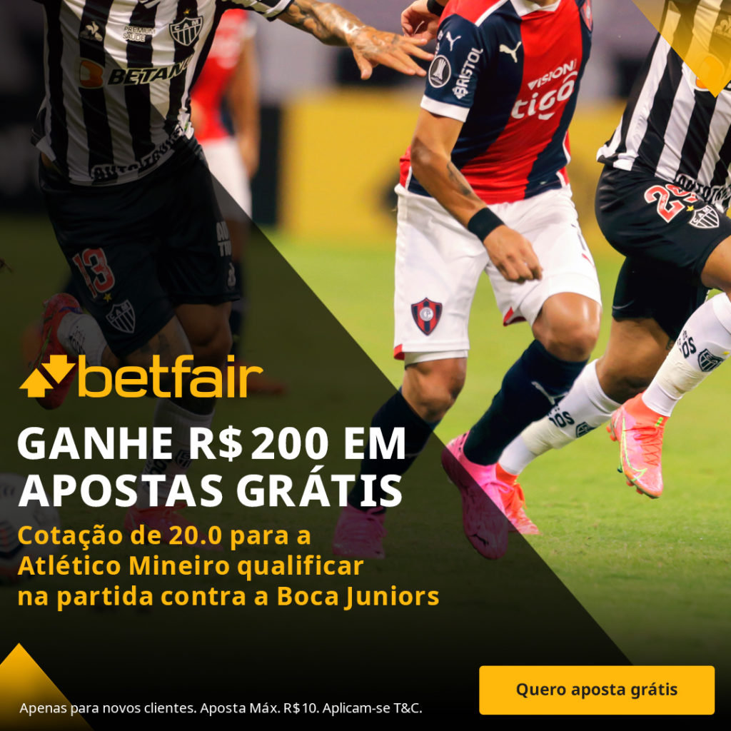 Promoção Betfair Atlético-MG x Boca Junior