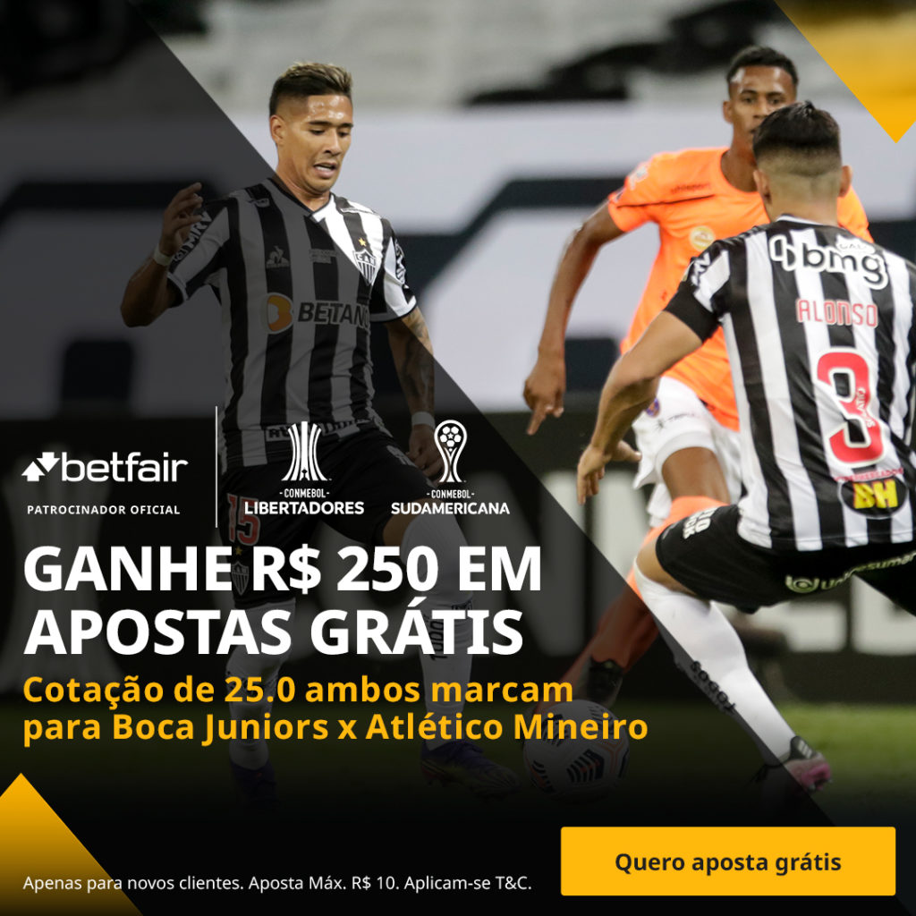 Promoção Betfair Boca Junior x Atlético-MG