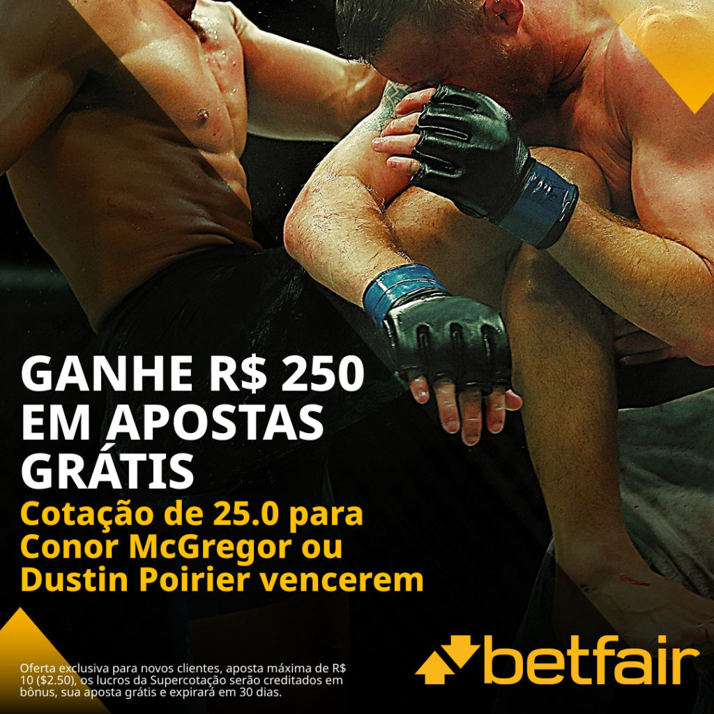 Betfair Super Preço - McGregor x Poirier