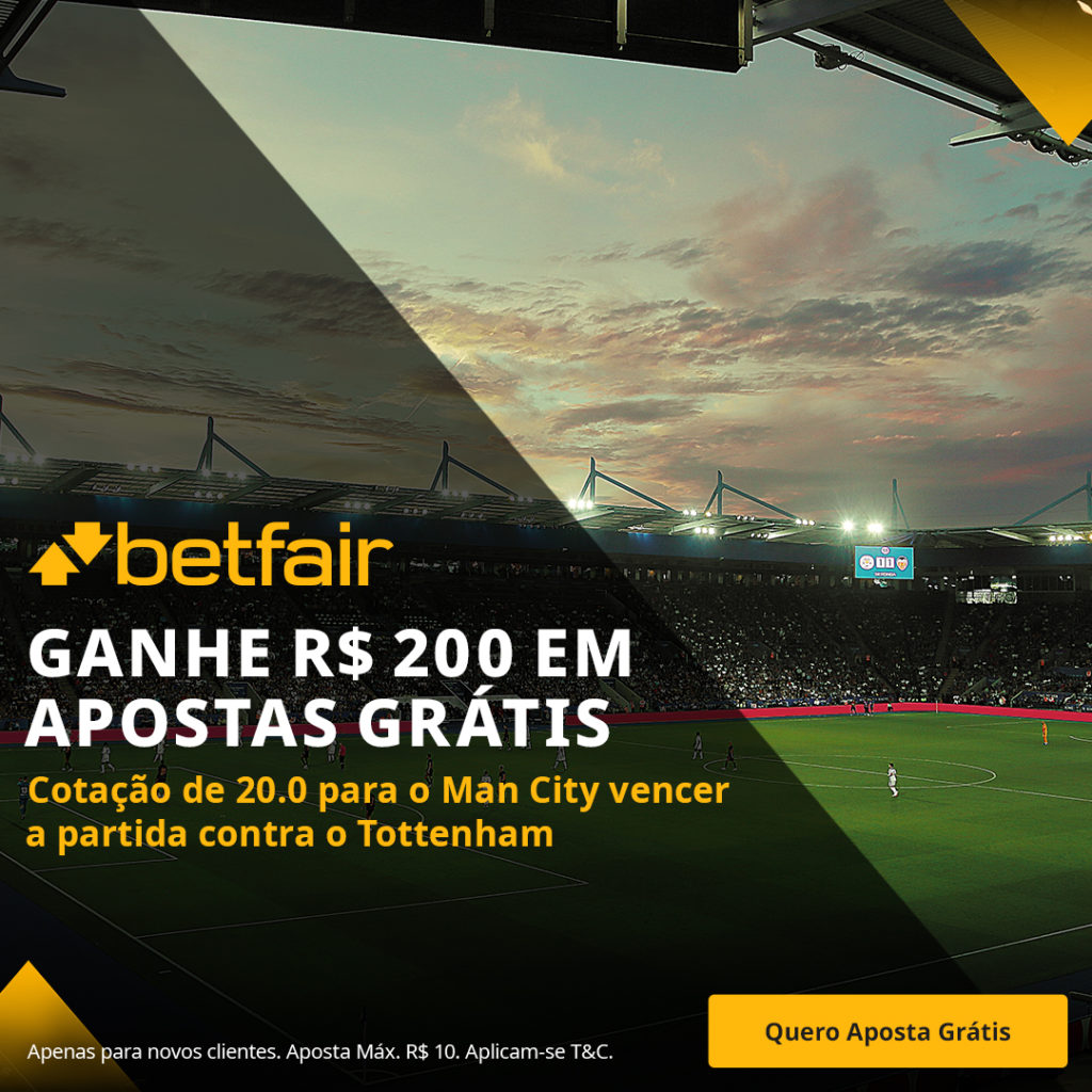 Betfair Super Preço - Manchester City para vencer o Tottenham