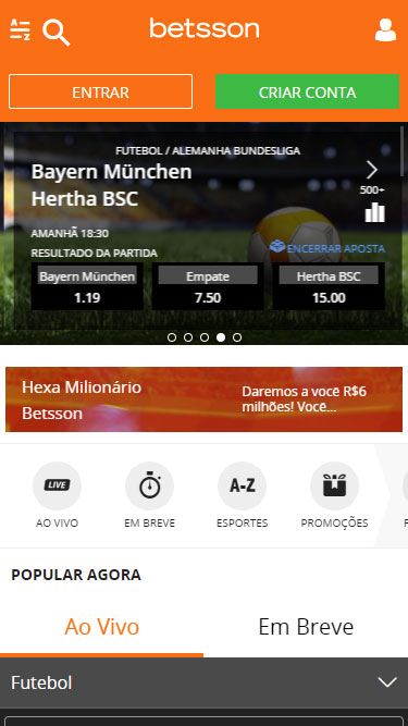 Betsson Cadastro 1
