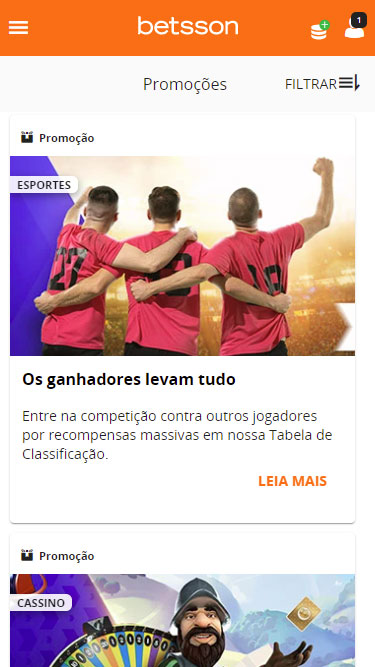 Betsson Promoções