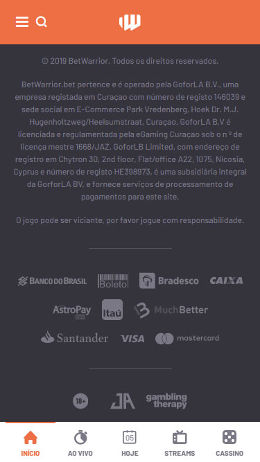 BetWarrior Confiável