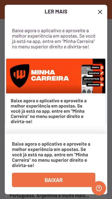 Minha Carreira BetWarrior