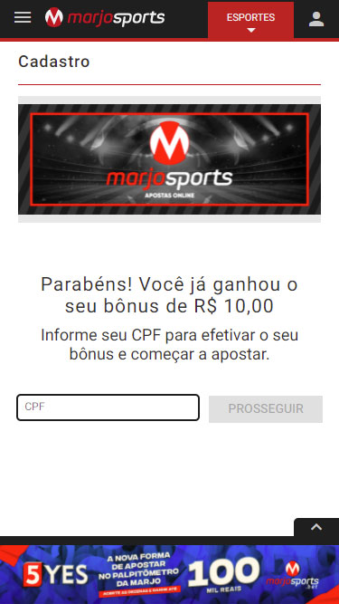 Marjosports Cadastro 1