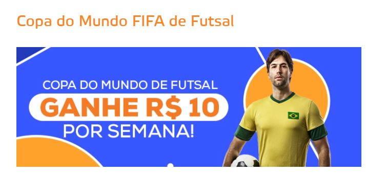 Betmotion Brasil - bônus Copa do Mundo de Futsal