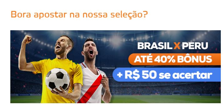 Betmotion Brasil - Brasil x Peru promoção