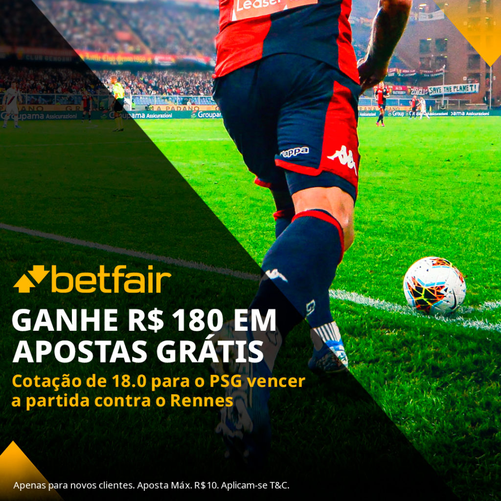 Betfair Super Preço - PSG vencer o Rennes