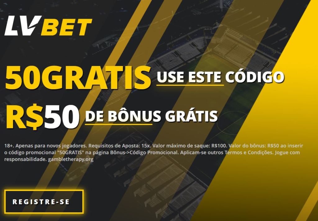 LVBET Brasil - promoção bônus R$50 grátis