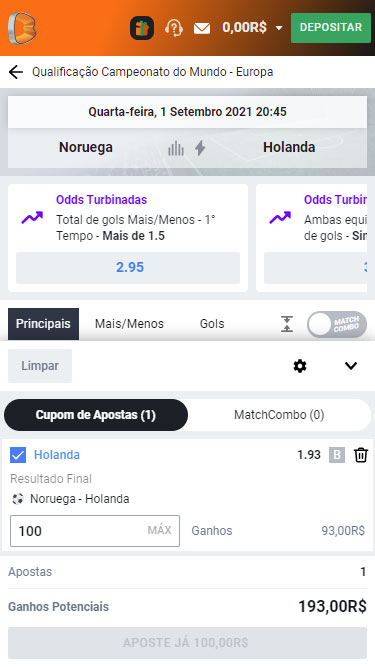 Betano Aposta Simples