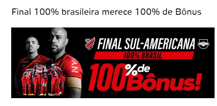 Betmotion Brasil - promoção final Copa Sul-Americana 2021