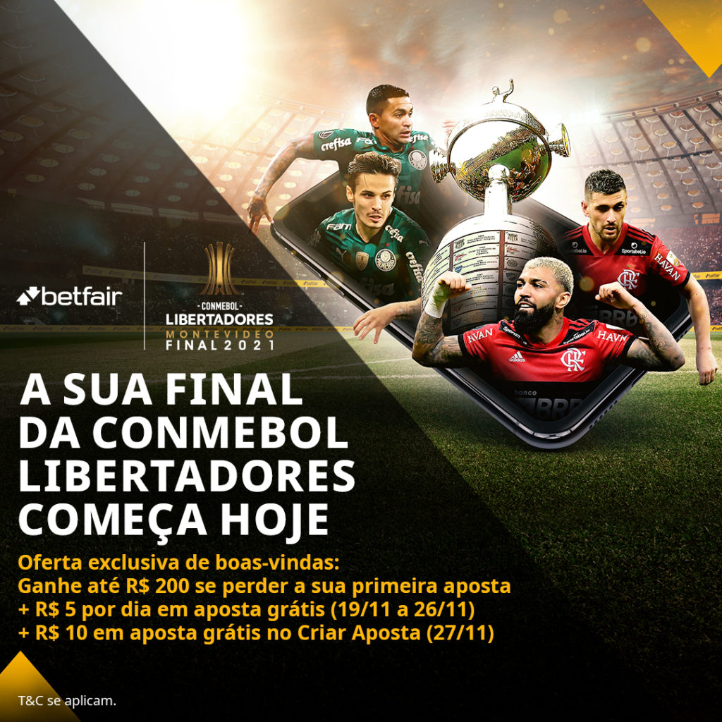 Betfair Brasil - promoção final Libertadores 2021