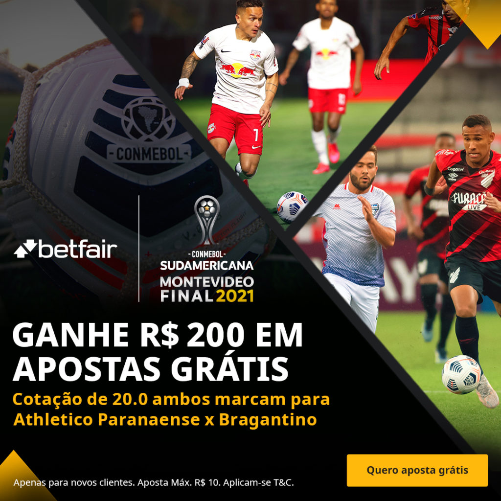 Betfair Super Preço - Athletico-PR x RB Bragantino - final da Copa Sul-Americana 2021