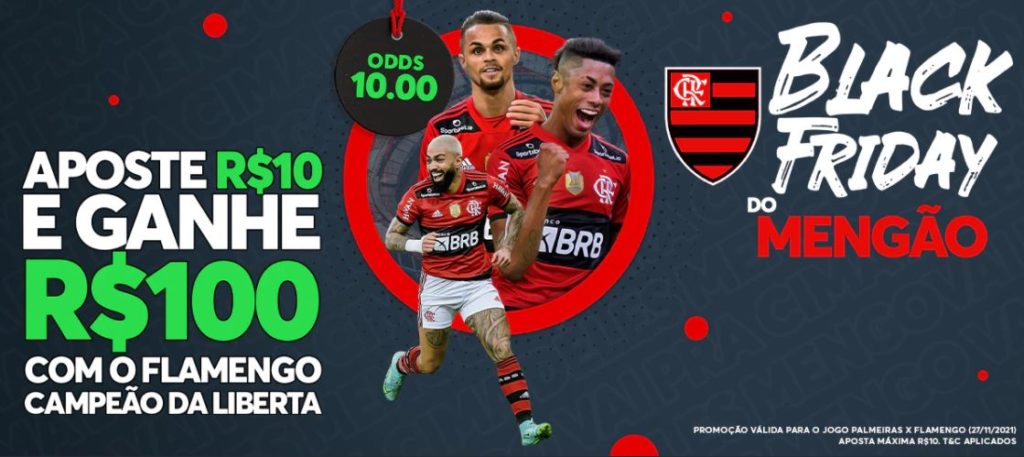 Sportsbet.io Brasil - promoção Flamengo campeão da Libertadores 2021