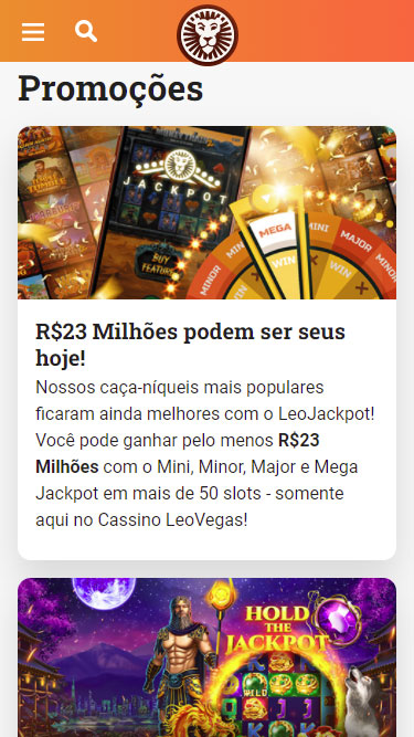 LeoVegas promoções