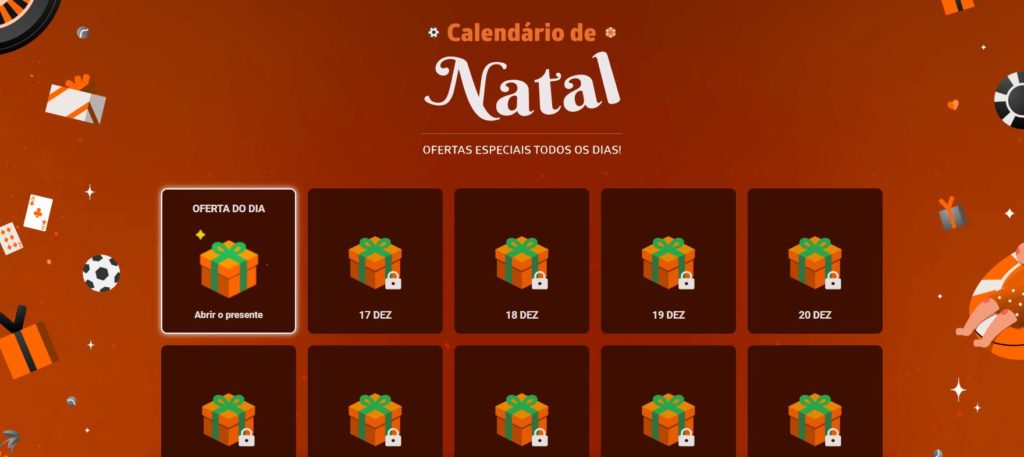 Betano Brasil - promoção Calendário de Natal