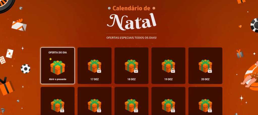 Betano Brasil - promoção Calendário de Natal