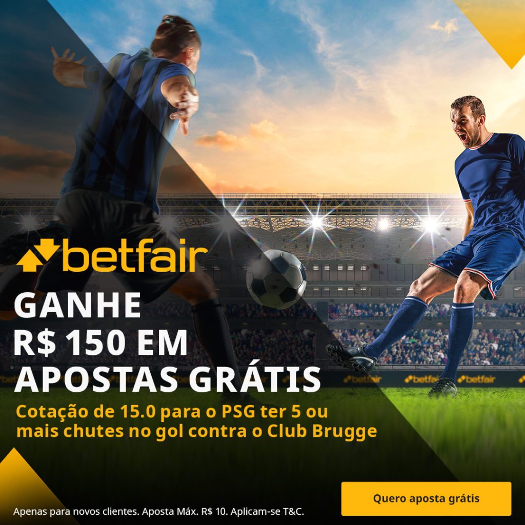 Betfair Super Preço - PSG chutes a gol contra Club Brugge