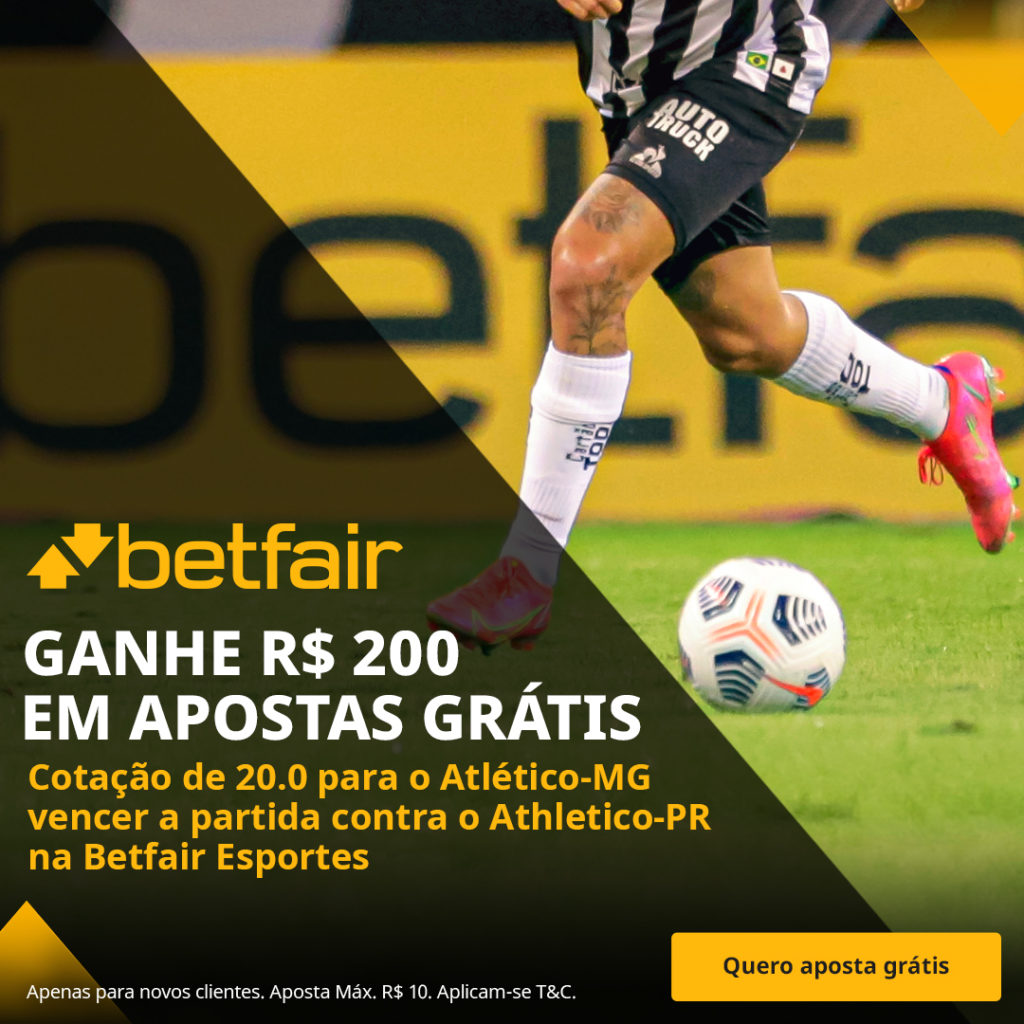 Betfair Super Preço - Atlético-MG vencer o Athletico-PR no primeiro jogo da final da Copa do Brasil