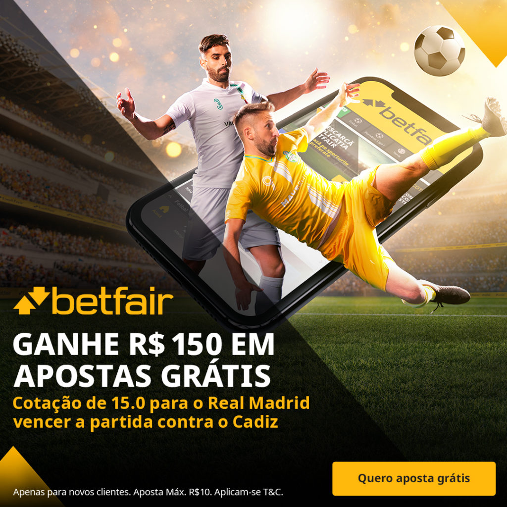 Betfair Super Preço - Real Madrid vencer o Cádiz