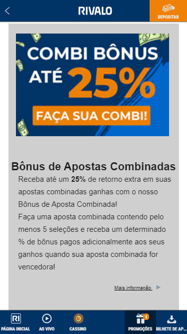 Rivalo promoções