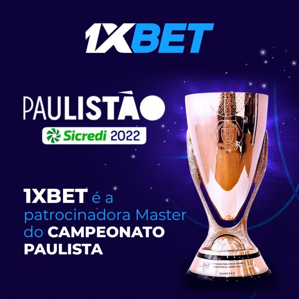 1XBET - Patrocinador Master do Campeonato Paulista
