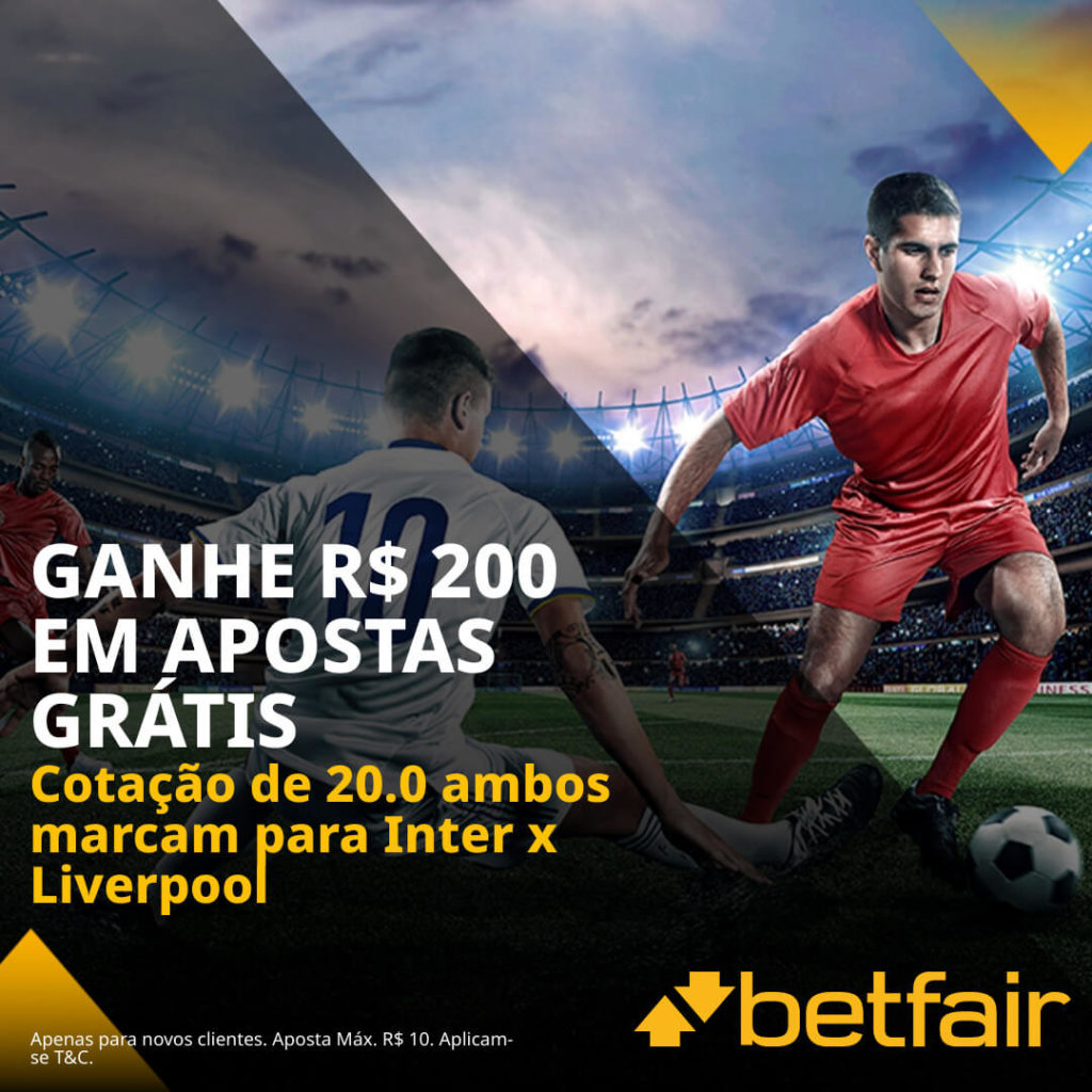 Betfair Super Preço - Inter x Liverpool - Champions League