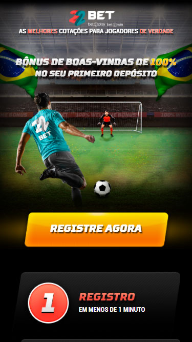 Cadastro 22bet passo 1