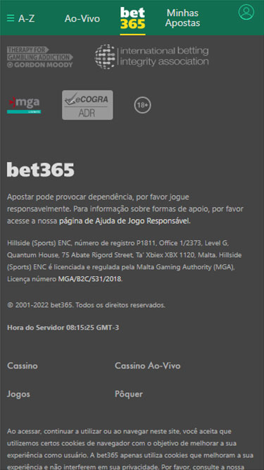 bet365 fora do ar