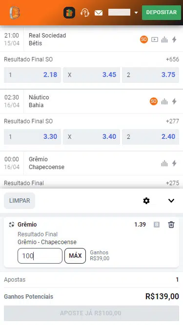 aplicativo da betano