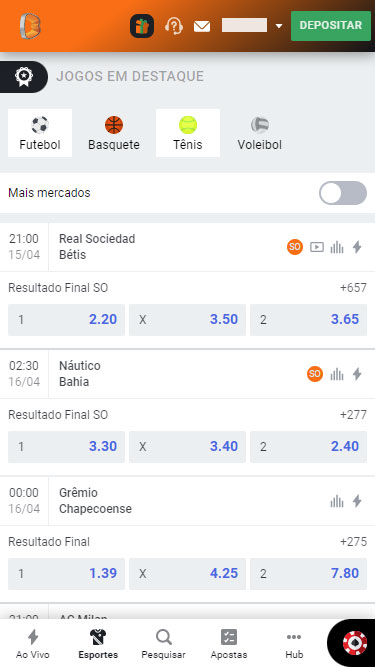 Betano Plataforma de apostas: imagem mostra exemplo de partidas Real Sociedad vs Bétis, Náutico vs Bahia, Grêmio vs Chapecoense.