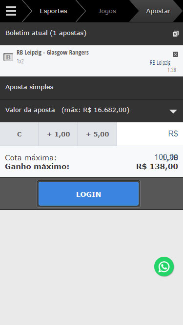 BetMais aposta simples
