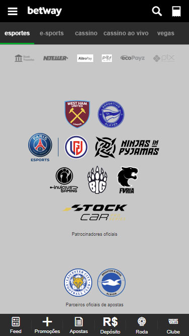 Betway é confiável: patrocinadora do West Ham, do Brighton & Hove Albion e dos Ninjas in Pyjamas.