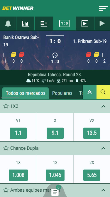 BetWinner apostas ao vivo