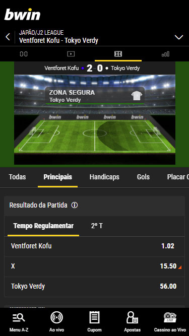 Bwin apostas ao vivo