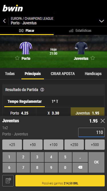 Bwin aposta simples