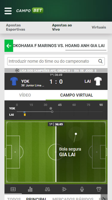 CampoBet apostas ao vivo